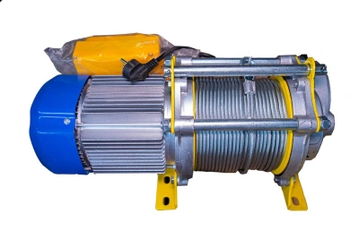 Лебедка электрическая  300/600кг  60/30м с канатом 220В 24м/мин алюминиевый корпус TOR KCD (TSA) по ценам производителя в Челябинске с доставкой по всей России