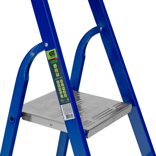 Стремянка, 5 ступеней, стальной профиль, алюминиевые ступени Сибртех по ценам производителя в Челябинске с доставкой по всей России