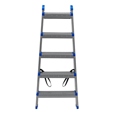 Стремянка двухсторонняя 5 ступеней, сталь профиль, стальные ступени, Сибртех по ценам производителя в Челябинске с доставкой по всей России