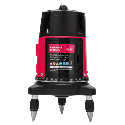 Лазерный уровень CRL-30R, 30 м, красный луч, батарейки, резьба 5/8" MTX по ценам производителя в Челябинске с доставкой по всей России