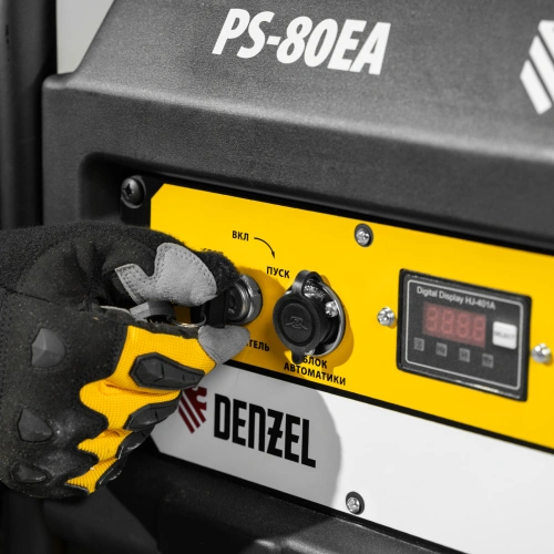 Генератор бензиновый PS 80 EA, 8.0 кВт, 230 В, 25 л, коннектор автоматики, электростартер Denzel по ценам производителя в Челябинске с доставкой по всей России