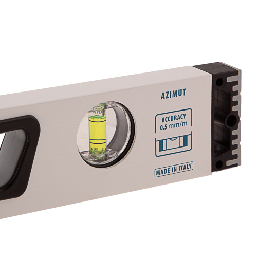 Уровень алюминиевый, 600 мм, усиленный, рукоятки, фрезерованный, 3 глазка, магнитный Gross по ценам производителя в Челябинске с доставкой по всей России