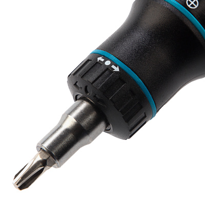 Отвертка реверсивная с револьверным механизмом, 11 шт, сталь S2 Gross по ценам производителя в Челябинске с доставкой по всей России