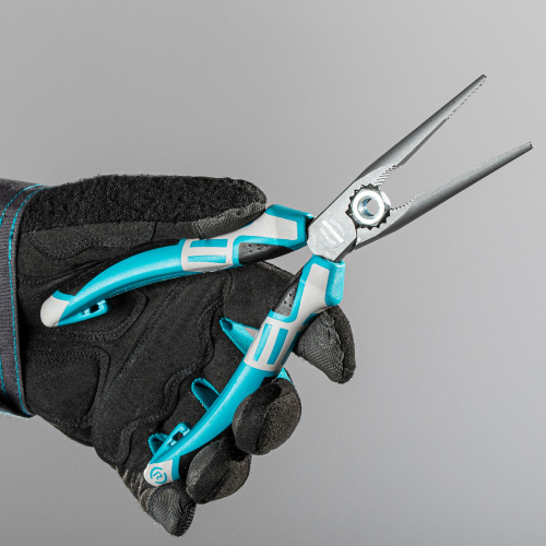 Длинногубцы прямые 205 мм, трехкомпонентные рукоятки Gross по ценам производителя в Челябинске с доставкой по всей России