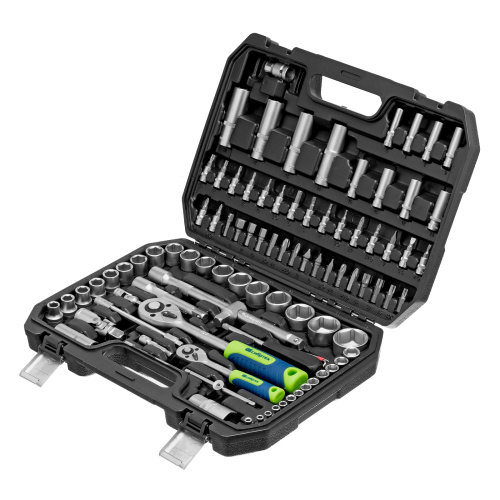 Набор инструментов, 1/2", 1/4", пластиковый кейс, 94 предмета// Сибртех по ценам производителя в Челябинске с доставкой по всей России