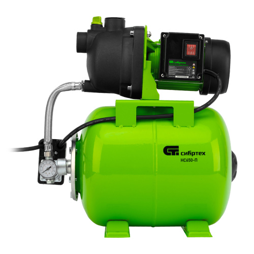 Насосная станция НС650-П, 650 Вт, напор 37 м, 3200 л/ч, ресивер 19 л Сибртех по ценам производителя в Челябинске с доставкой по всей России