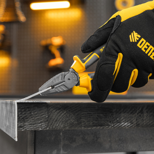 Плоскогубцы комбинированные 165 мм, трехкомпонентные рукоятки Denzel по ценам производителя в Челябинске с доставкой по всей России