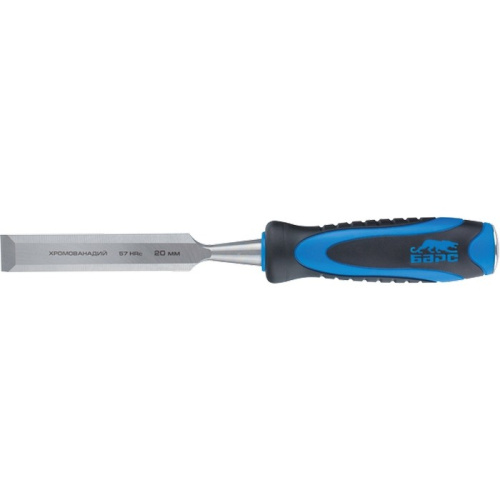 Долото-стамеска, плоская, 10 мм, двухкомпонентная рукоятка, металлический затыльник Барс по ценам производителя в Челябинске с доставкой по всей России