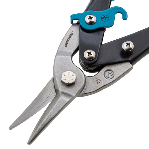 Ножницы по металлу "Piranha", 250 мм, прямой рез, сталь CrMo, двухкомпонентные рукоятки Gross по ценам производителя в Челябинске с доставкой по всей России