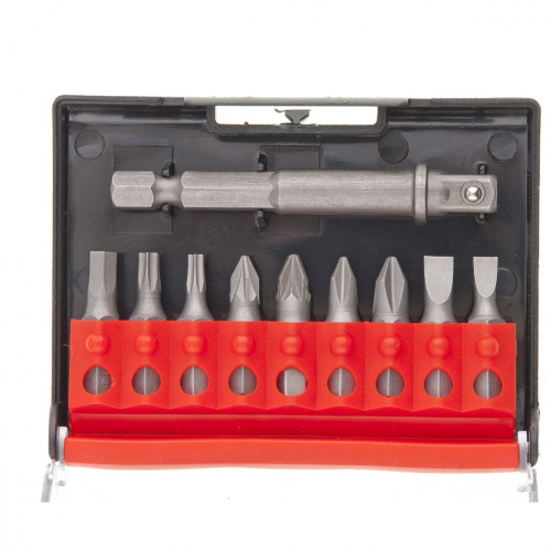 Отвертка с Т-образной эргономичной ручкой, набором бит и насадок, 20 шт, CrV Matrix по ценам производителя в Челябинске с доставкой по всей России