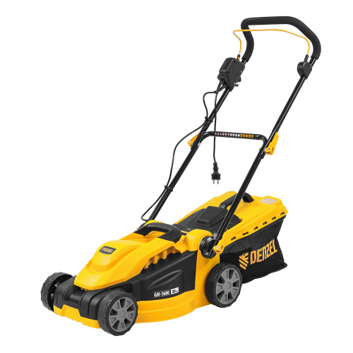 Газонокосилка электрическая GM-1600, 1600 Вт, ширина 36 см, 3 уровя, травосборник 35 л. Denzel по ценам производителя в Челябинске с доставкой по всей России