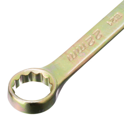 Ключ комбинированный, 22 мм, желтый цинк Сибртех по ценам производителя в Челябинске с доставкой по всей России