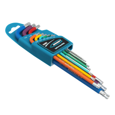 Набор ключей имбусовых Torx -TT, 9 шт: T10-T50, магнит, S2, экстра-длинные, хром/краска 9 шт Gross по ценам производителя в Челябинске с доставкой по всей России