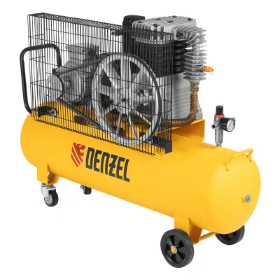 Компрессор воздушный, ременный привод BCI4000-T/100, 4.0 кВт, 100 литров, 690 л/мин Denzel по ценам производителя в Челябинске с доставкой по всей России