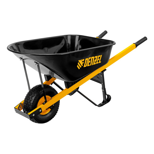 Тачка строительная, усиленная, объем 140 л, 230 кг, колесо 15х6.00-6 Denzel по ценам производителя в Челябинске с доставкой по всей России