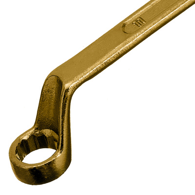 Ключ накидной, 10 х 11 мм, желтый цинк Сибртех по ценам производителя в Челябинске с доставкой по всей России