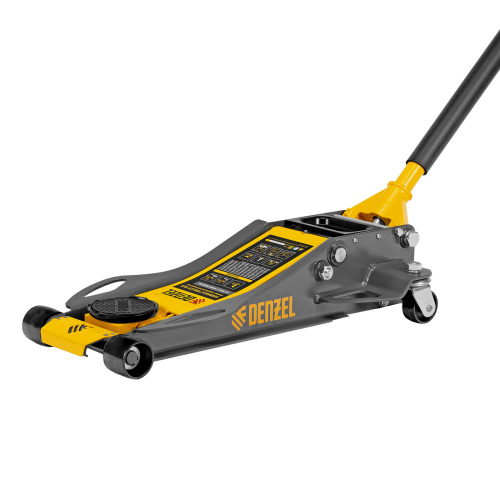 Домкрат гидравлический подкатной, 3 т, 75-500 мм, быстрый подъем, низкий подхват, проф. Denzel по ценам производителя в Челябинске с доставкой по всей России