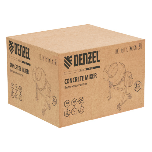 Бетоносмеситель B-125, 550 Вт, 130 л Denzel купить в Москве с доставкой по всей России | ProtosMarket.ru