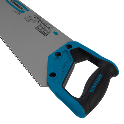 Ножовка по дереву "Piranha", 500 мм, 11-12 TPI, зуб-3D, каленый зуб, двухкомпонентная рукоятка Gross по ценам производителя в Челябинске с доставкой по всей России