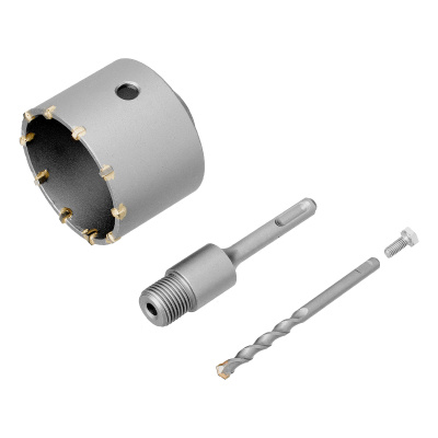 Коронка по бетону в сборе, М22 х 80 мм, SDS Plus Сибртех по ценам производителя в Челябинске с доставкой по всей России