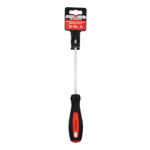 Отвертка Anti-Slip, PH2 х 150 мм, CrV, двухкомпонентная рукоятка Matrix по ценам производителя в Челябинске с доставкой по всей России