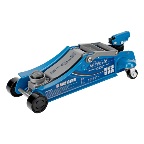 Домкрат гидравлический подкатной, поворотная рукоятка, 2 т, Low Profile, 100-350 мм Stels по ценам производителя в Челябинске с доставкой по всей России