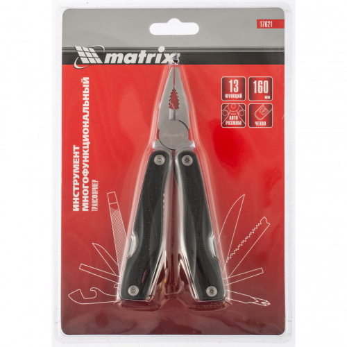 Трансформер, 13 функций, авторазжим, в чехле, 160 мм Matrix по ценам производителя в Челябинске с доставкой по всей России