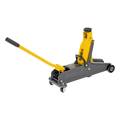 Домкрат гидравлический подкатной, 2 т, 135-385 мм, в пласт. кейсе Denzel по ценам производителя в Челябинске с доставкой по всей России