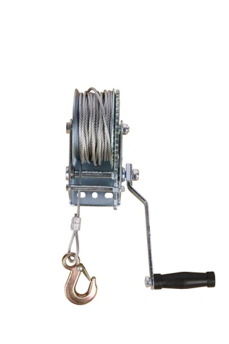 Лебедка ручная барабанная с тросом  400кг  20м оцинкованная TOR FD по ценам производителя в Челябинске с доставкой по всей России