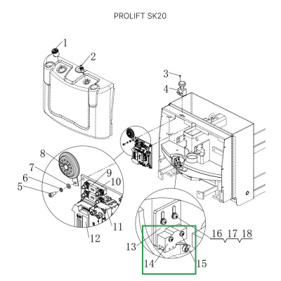 Датчик холла для штабелеров SDR/SDK1533/2036, для тележек SK20 по ценам производителя в Челябинске с доставкой по всей России