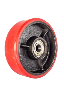 Колесо полиуретан 160х50 мм с подшипником для тележек гидравлических JC/DF-III/DB/BFC/AC(LH) по ценам производителя в Челябинске с доставкой по всей России