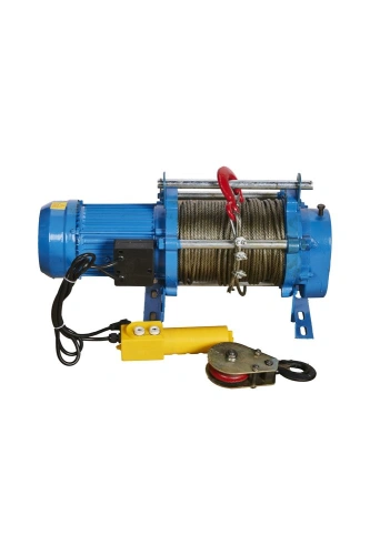 Лебедка электрическая  500/1000 кг 100/50 м с канатом 220 В TOR KCD по ценам производителя в Челябинске с доставкой по всей России