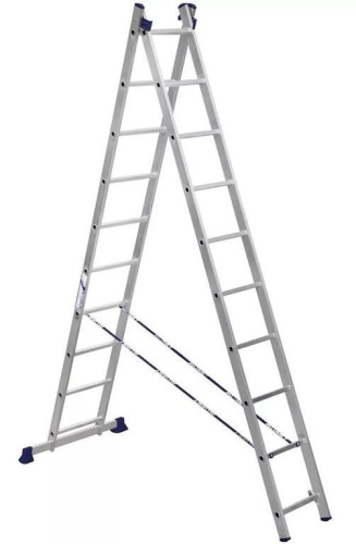 Лестница 2-х секционная алюминиевая 2*10 по ценам производителя в Челябинске с доставкой по всей России