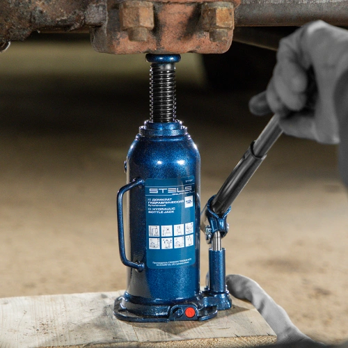 Домкрат гидравлический бутылочный, 12 т, h подъема 227-457 мм Stels по ценам производителя в Челябинске с доставкой по всей России
