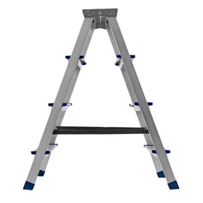 Стремянка двусторонняя 4 ступени, алюминиевая, Сибртех по ценам производителя в Челябинске с доставкой по всей России