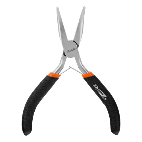 Длинногубцы изогнутые Mini, 130 мм, никелированные, авторазжим Sparta по ценам производителя в Челябинске с доставкой по всей России