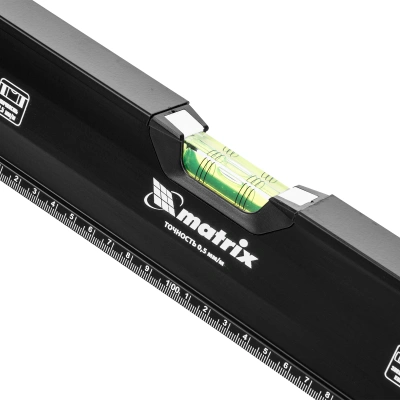 Уровень алюминиевый, усиленный, фрезерованный, 3 глазка, двухкомпонентные рукоятки, 2000 мм Matrix по ценам производителя в Челябинске с доставкой по всей России