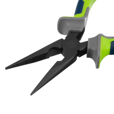 Длинногубцы прямые 160 мм, фосфатирование, трехкомпонентные рукоятки Сибртех по ценам производителя в Челябинске с доставкой по всей России