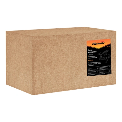 Тиски слесарные, 200 мм, поворотные, с наковальней Sparta по ценам производителя в Челябинске с доставкой по всей России