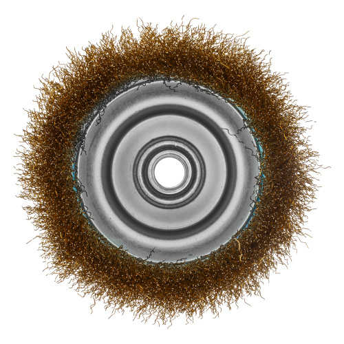 Щетка для УШМ, 125 мм, М14, "чашка", латунированная витая проволока Matrix по ценам производителя в Челябинске с доставкой по всей России