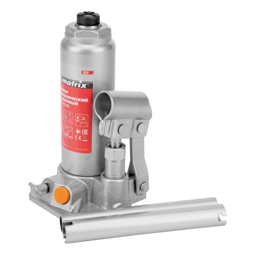 Домкрат гидравлический бутылочный, 2 т, h подъема 181-345 мм Matrix по ценам производителя в Челябинске с доставкой по всей России