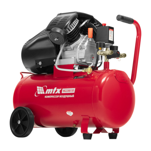 Компрессор воздушный КК-2200/50, 2,2 кВт, 350 л/мин, 50 л, прямой привод, масляный MTX по ценам производителя в Челябинске с доставкой по всей России