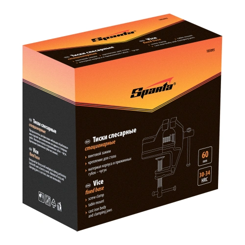 Тиски, 60 мм, крепление для стола Sparta по ценам производителя в Челябинске с доставкой по всей России