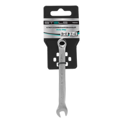 Ключ комбинированный, 7 мм, CrV, антислип Stels по ценам производителя в Челябинске с доставкой по всей России