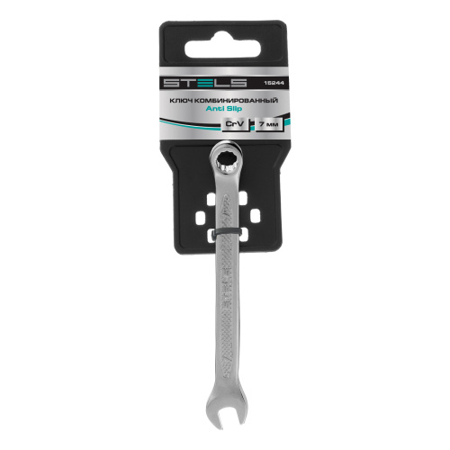 Ключ комбинированный, 7 мм, CrV, антислип Stels по ценам производителя в Челябинске с доставкой по всей России