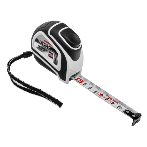 Рулетка Autostop,5 м х 19 мм,двухкомпонентный корпус,автоматическая фиксация,Pro Matrix по ценам производителя в Челябинске с доставкой по всей России