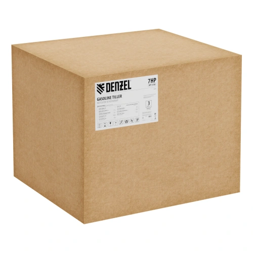 Мотоблок DPT-370S, 7 л.с., ремен.сцеп, фрез 3х4, ШОМ, передачи 3В/1Н Denzel по ценам производителя в Челябинске с доставкой по всей России