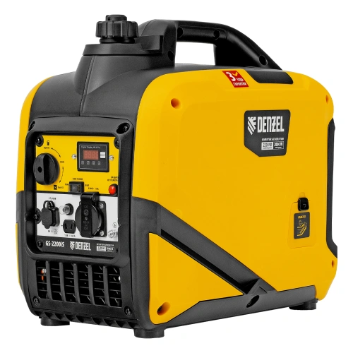 Генератор инверторный GS-2200iS, 2,2 кВт, 230 В, закрытый корпус, ручной старт DENZEL по ценам производителя в Челябинске с доставкой по всей России