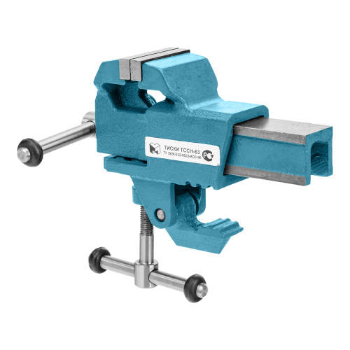 Тиски слесарные, 63 мм, крепление для стола, винтовой зажим (Глазов) по ценам производителя в Челябинске с доставкой по всей России