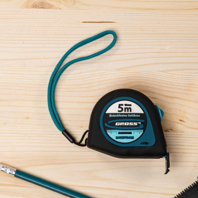 Рулетка "Ergonomisch",5 м x 25 мм,магнитный обрезиненный зацеп Gross по ценам производителя в Челябинске с доставкой по всей России